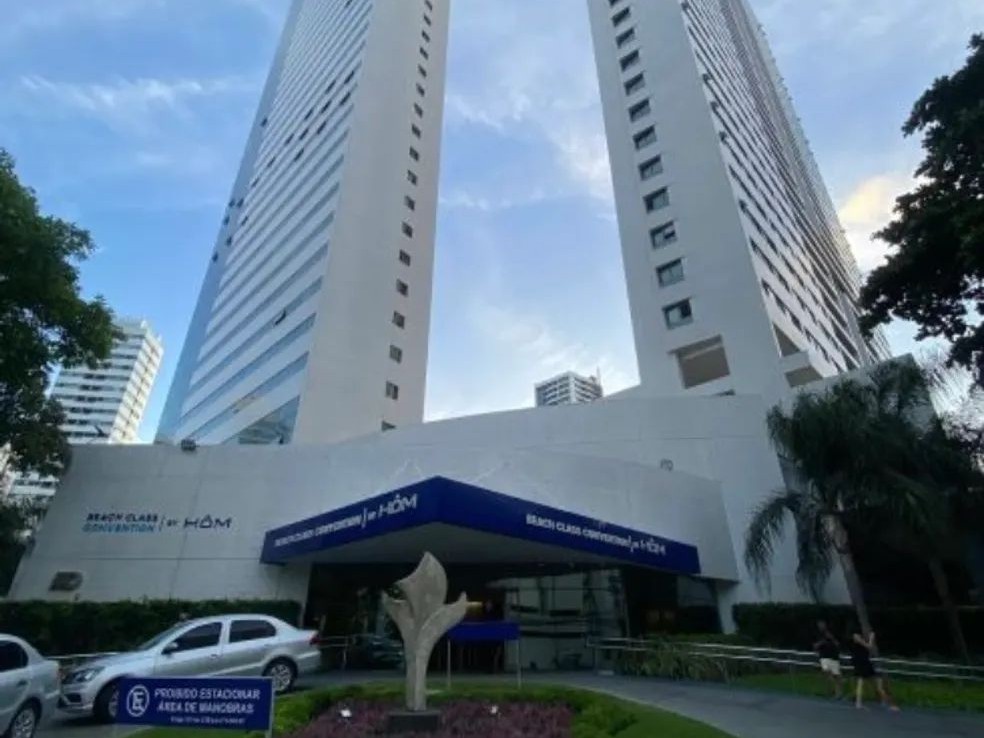 Flat 24 andar em hotel em Boa Viagem (quarto e sala)
