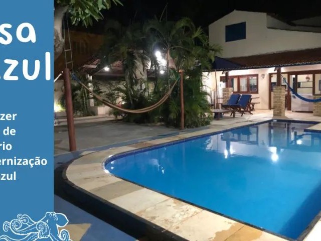 Casa de praia na Tabuba, com 6 quartos  por temporada a 4Km  do Cumbuco.