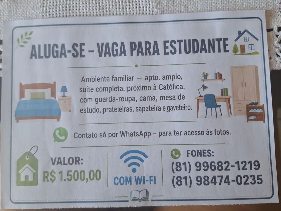 Vagas estudantes